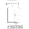 душевой поддон 100x90 см radaway doros d sdrd1090-01