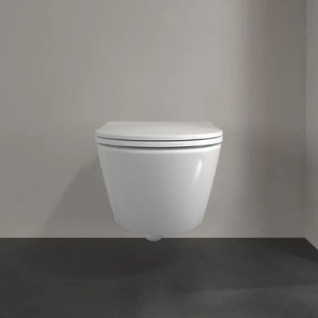 унитаз подвесной villeroy&boch universo 4670t901 с сиденьем микролифт, цвет белый