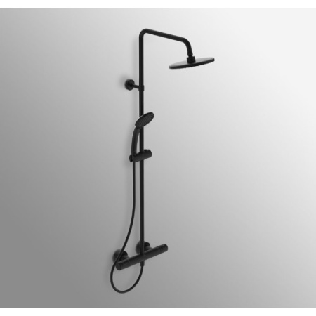душевая система ideal standard ceratherm t25 a7545xg термостатическая, черный матовый