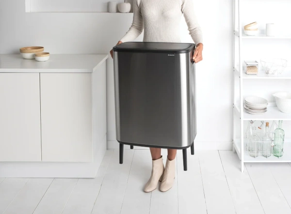 Мусорное ведро Brabantia Bo Touch Bin Hi 130267 60 л, стальное матовое