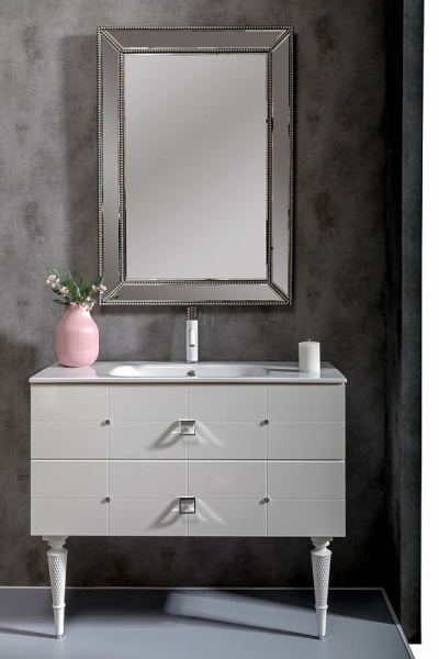 ножки для тумбы boheme armadi art vallessi avantgarde denti 847-w-45 цвет белый | хром