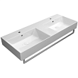 Раковина GSI Kube X 9425111 подвесная, 120x47 см, Bianco lucido (Белый глянец)