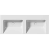 раковина gsi norm 8627111 подвесная, 125x50 см, bianco lucido (белый глянец)