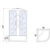 душевая кабина river desna xl 80x80 mt 10000006139 без гидромассажа
