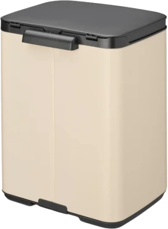мусорное ведро brabantia bo 234101 7 л, бежевое