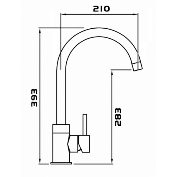 смеситель для кухни seaman eco glasgow ssn-3004a