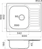 мойка кухонная omoikiri kashiogawa 60