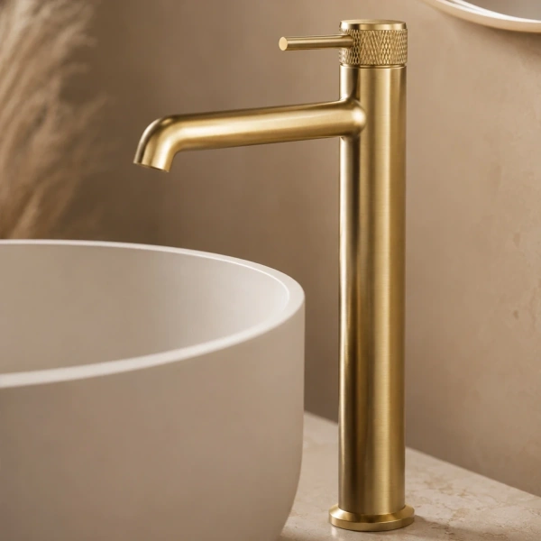 смеситель для раковины wasserkraft muritz 9803hbg золотой матовый