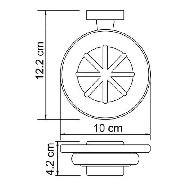 Мыльница WasserKRAFT Lippe K-6529 цвет хром