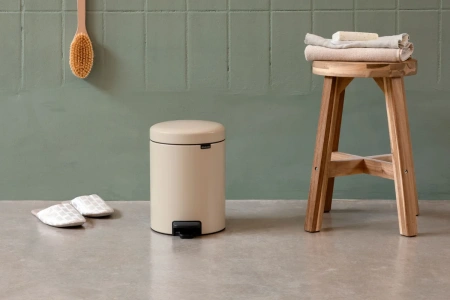 мусорное ведро brabantia newicon 149887 3 л, бежевое