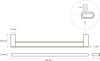 полотенцедержатель bemeta galla 108104050 двойной