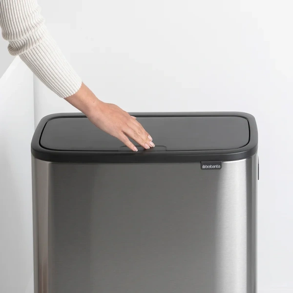 Мусорное ведро Brabantia Bo Touch Bin Hi 130649 30+30 л, стальное матовое