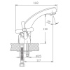 смеситель для раковины haiba hb1025 цвет хром