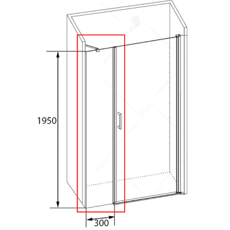 душевая стенка rgw z-09 30 06220903-11 профиль хром стекло прозрачное