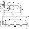 смеситель для ванны hansgrohe tecturis s 73422000