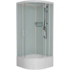 Душевая кабина 100x100x220 см Frank F400/2 White 133009 прозрачное