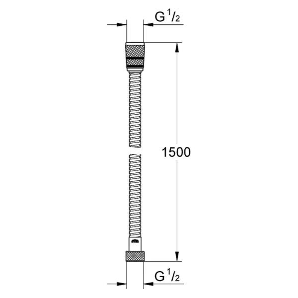 душевой шланг 150 см grohe rotaflex 28417000