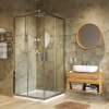 душевой уголок wasserkraft lippe 90x90 45s03 профиль цвет хром стекло прозрачное