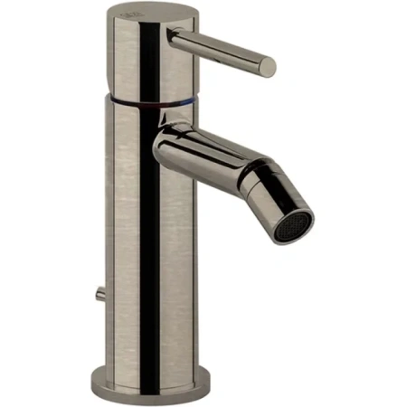 Смеситель Gessi Via Tortona 18607#149 для биде, с донным клапаном, цвет Finox