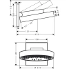 верхний душ hansgrohe rainfinity 250 3jet ecosmart 26233000