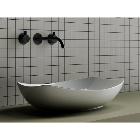 раковина ceramicanova element cn5016 накладная, 56x40 см, белая