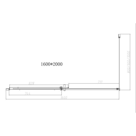 душевой уголок 160х100 см vincea dice vsr-4d1016cl прозрачное