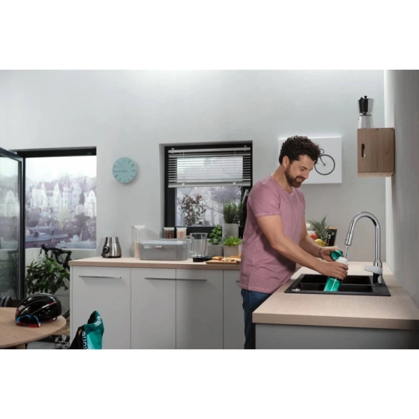 смеситель для кухни hansgrohe focus m42 71800000, хром