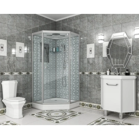 душевая кабина niagara luxe 90x90 ng-7701dw без гидромассажа