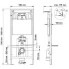 инсталляция berges novum f5 040255 для унитаза с черной матовой клавишей смыва