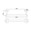 полотенцедержатель jaquar continental acn-chr-1101n