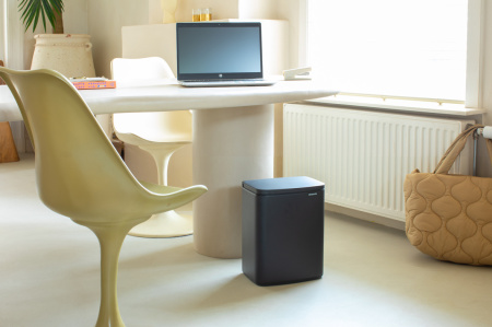мусорное ведро brabantia bo 233746 12 л, минерально-графитовое