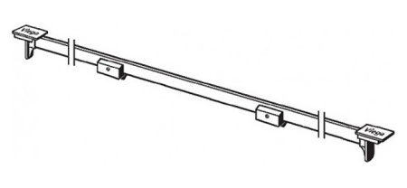 дизайн-вставка viega advantix vario 686284 sr1 l300–1200 для душевого лотка хром матовый