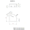 акриловый поддон 90x90 см radaway samos a 4s99300-03