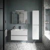 тумба под раковину sancos urban 890х450х550, c двумя ящиками, белая глянцевая арт. ur90w
