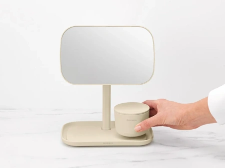 косметическое зеркало brabantia renew 223488 без подсветки, поворотное