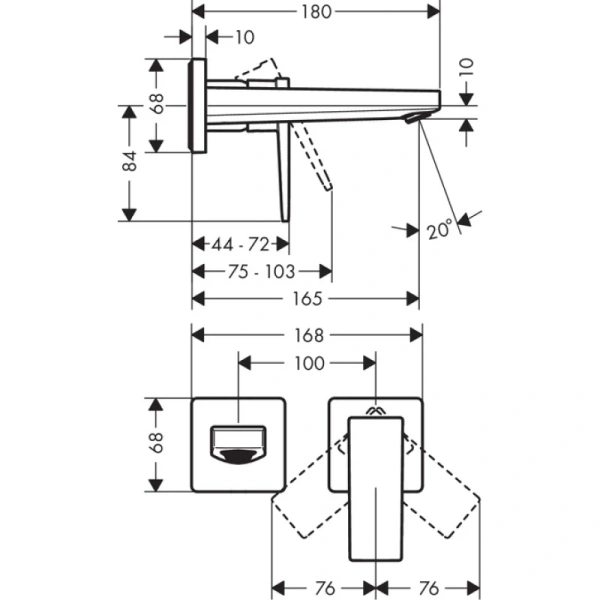 смеситель для раковины hansgrohe metropol 32525000
