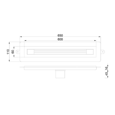 душевой лоток boheme b&t infinity 60 981-60-g с решеткой золото