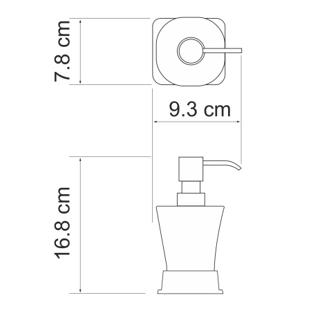 дозатор wasserkraft amper k-5499white для жидкого мыла, цвет белый