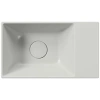раковина gsi kube x 9484017 накладная, 40x23 см, cenere opaco (серый матовый)