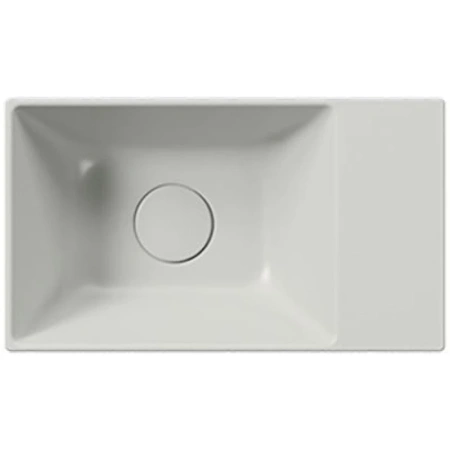 раковина gsi kube x 9484017 накладная, 40x23 см, cenere opaco (серый матовый)