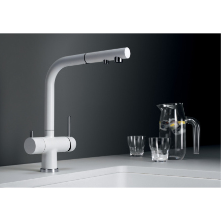 смеситель для кухни с подключением к фильтру blanco fontas-s ii 525204 белый