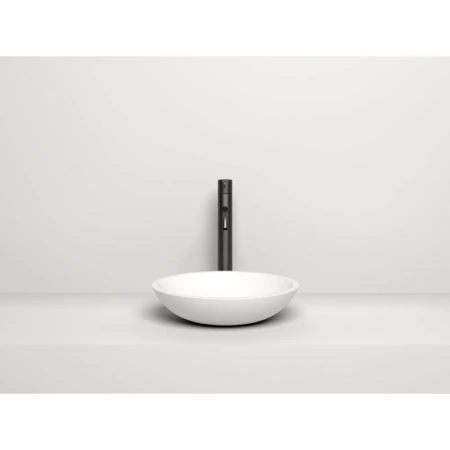 накладная раковина в ванную salini callista 105 1101205sg/sm, 37 x 37 см, из материала solix, глянцевая или матовая, белая