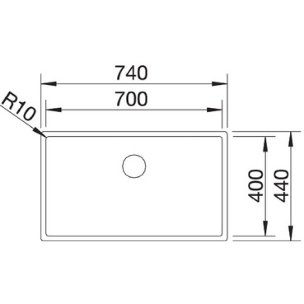 кухонная мойка blanco claron 700-u 521581