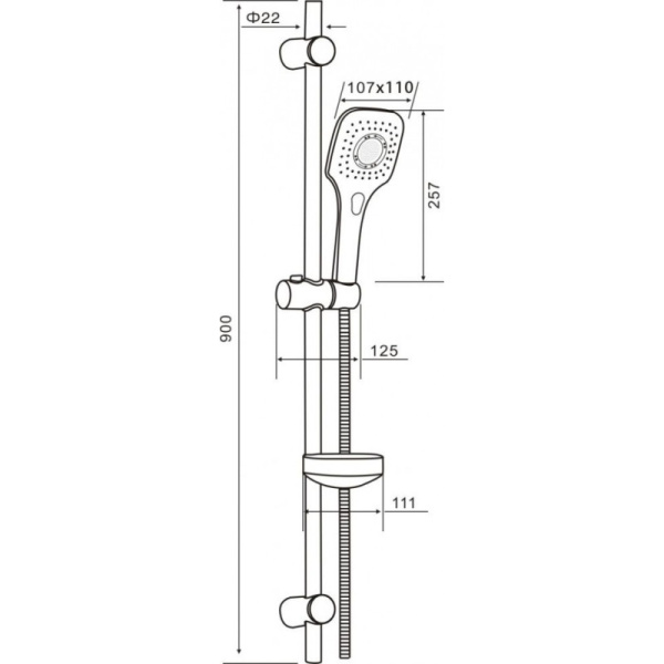 комплект смесителей orange lutz m04-311cr два смесителя + душевой гарнитур orange o-shower