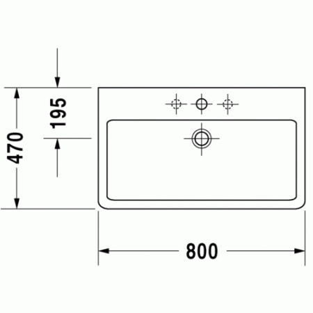 раковина накладная/подвесная duravit vero 0454800827