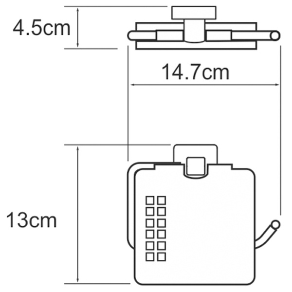Держатель туалетной бумаги WasserKRAFT Dill K-3925 с крышкой, цвет хром