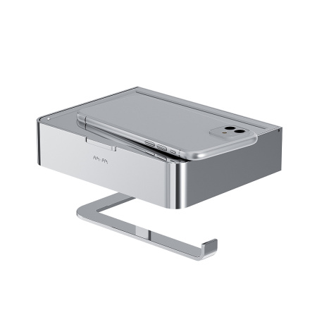 держатель туалетной бумаги am.pm inspire 2.0 a50a341500 с полкой для телефона и контейнером