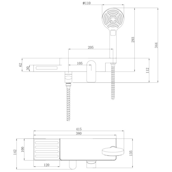 смеситель для ванны lemark unibox lm6914cw хром