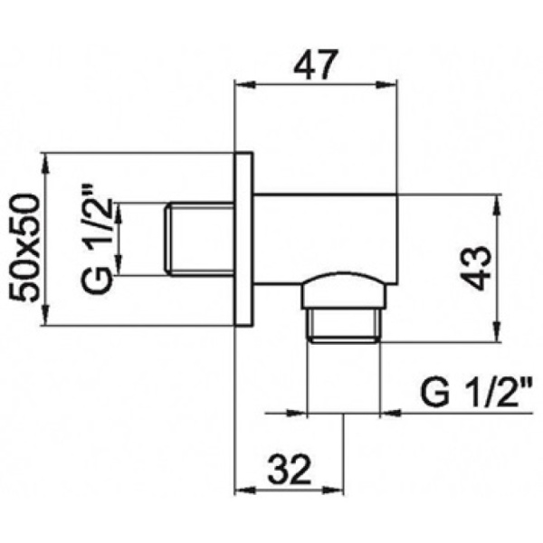 шланговое подключение webert comfort ac0337015 цвет хром