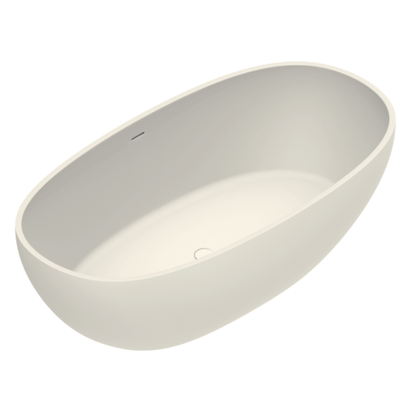 ванна catalano solid 7239020030 из искуственного камня, отдельностоящая, 176x91 см, solidtech, lino матовая